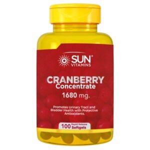 Cranberry (Arándano Rojo) 1680mg 100caps + Vitamin C & E
