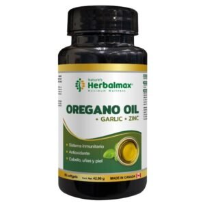 Oregano oil + garlic + zinc 715mg 60softgels